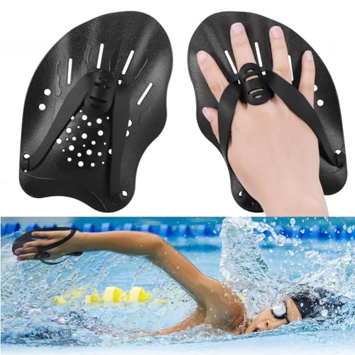 Zocipro 1 Paar Hand Paddles Schwimmen, Handpaddel zum Schwimmen, Schwimmpaddel mit...