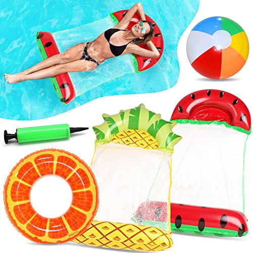 Chennyfun 2 piece inflatable water hammock floating bed