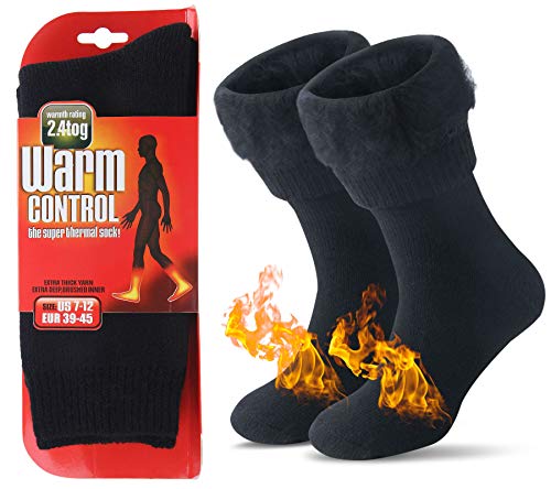 JARSEEN Warme Winter Thermosocken mit Vollplüsch und Wolle Dicke Weiche Stiefel Socken...