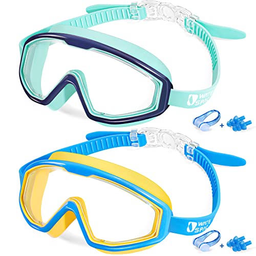 WaterSpace Taucherbrille Kinder Schwimmbrille Kind Mädchen Junior Jugend Jugendliche 14...