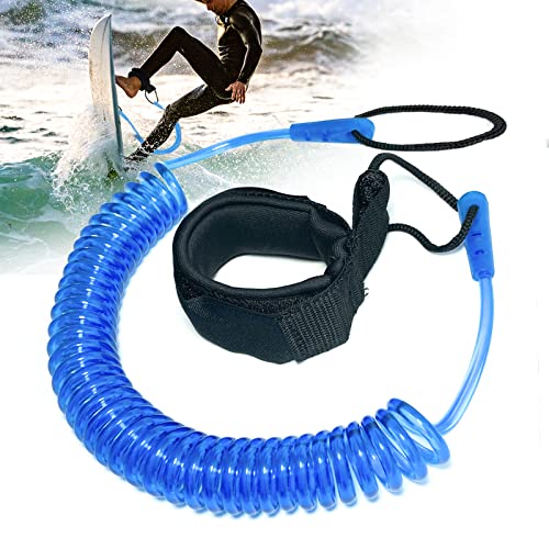 10 Füße Surf Leash,SUP Kajak Sicherheitsleine,Coiled Fußschlaufe Einziehbares für...