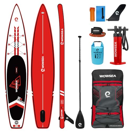 WOWSEA Traveller W1 Aufblasbares Stand Up Paddle Board, Langlebiges und Leichtgewicht SUP...