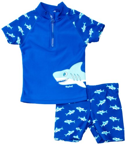 Playshoes zweiteilig Schwimmshirt Badeshorts Badebekleidung Unisex Kinder,Hai,98-104