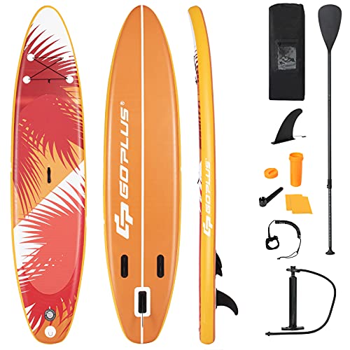 COSTWAY Stand Up Paddling Board, SUP Board aufblasbar, Paddelboard mit Sicherheitsleine,...