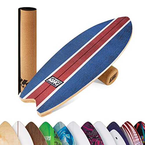 BoarderKING Indoorboard Wave - Balance Board für Indoor-Surfen und Skaten,...