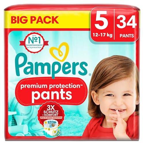 Pampers Premium Protection Pants Gr.5 Junior 12-17kg Big Pack