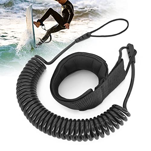 Senbaler 10 Füße Surf Leash,SUP Kajak Sicherheitsleine,Coiled Fußschlaufe Einziehbares...