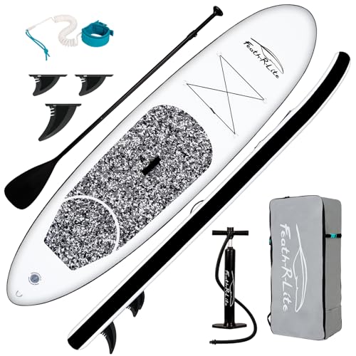 FunWater Aufblasbares Stand Up Paddle Board Surfbrett SUP Komplettes Paddleboard Zubehör...