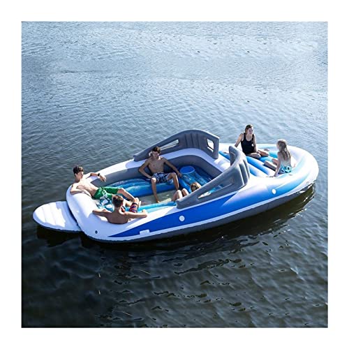 Inflatable floating boat