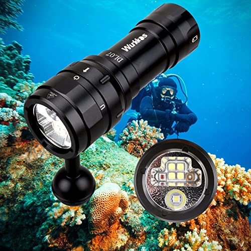 Wurkkos DL07 Tauchlampe,3000 Lumen LED Tauchen Taschenlampe 100 M Unterwasser Foto...
