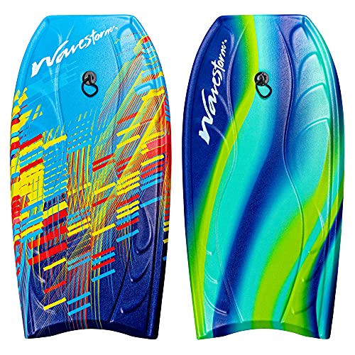 WAVESTORM Unisex – Erwachsene 40' Bodyboard 2-Pack, red and Blue Yellow, Blau Rot und...