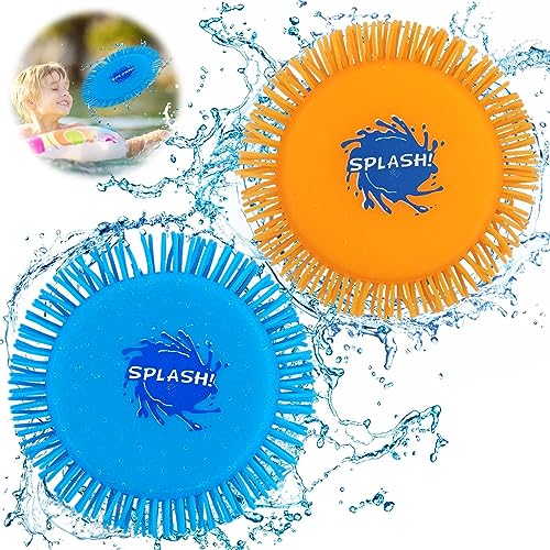 Meanju Wasser Frisbee, 2 Stück Wasserfrisby Soft, Wasser-Wurfscheibe aus Schaumstoff und...