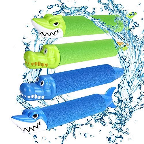 joylink Wasserpistole Spielzeug Kinder, 4 Stück Wasserspritzpistolen Schaumstoff Kinder...