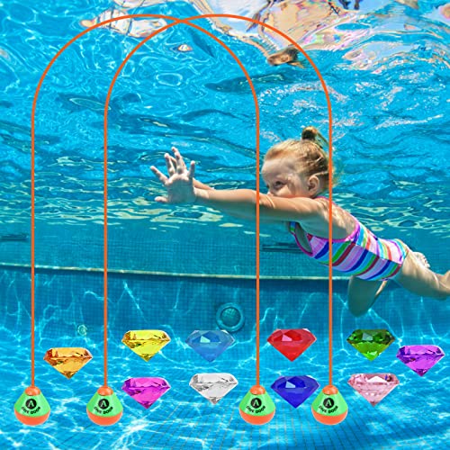 Encuryna Tauchspielzeug für Kinder Pool Spielzeug Tauchbogen Tauchspielzeug Tauchringe...