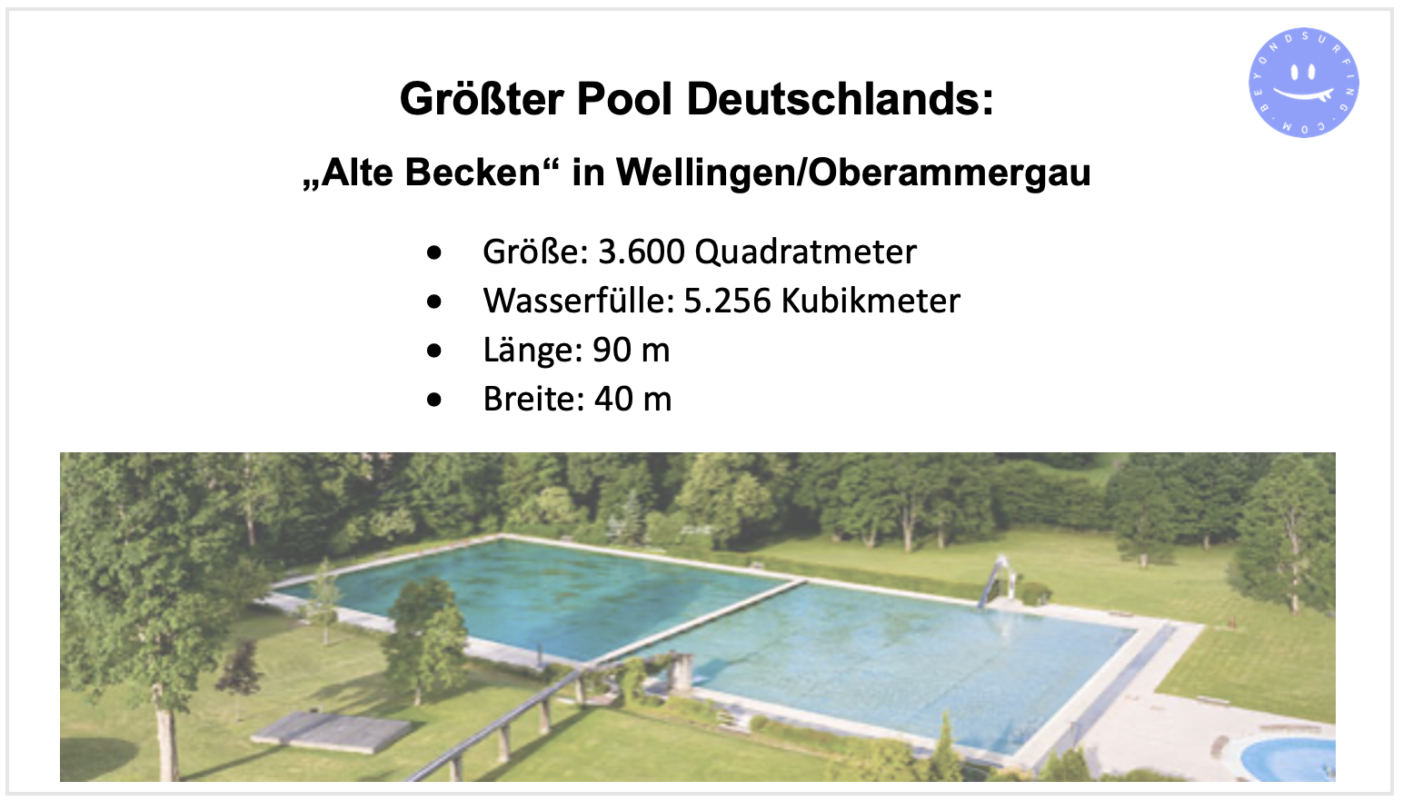 Größter Pool Deutschlands